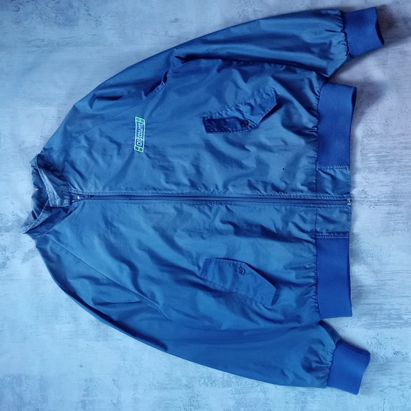 VINTAGE 90s Discount Car Rental Windbreaker Jacket UNISEX - Picture 1 of 11